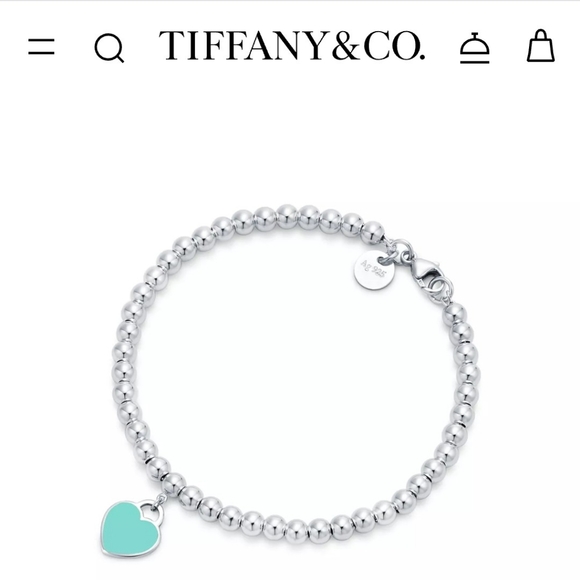 Tiffany & Co. Jewelry - Tiffany & Co. Blue Heart Tag Bracelet